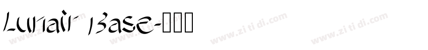 Lunair Base字体转换